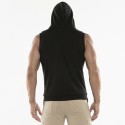 Cargo sleeveless hoody negro