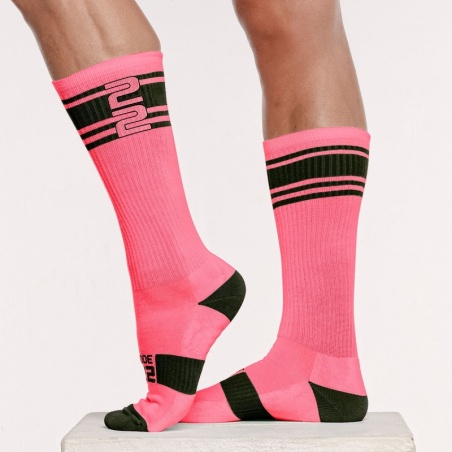 Active neon socks pink