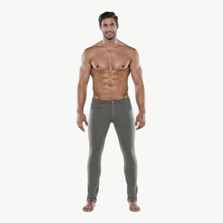 Pantalon Utility 5 poches gris