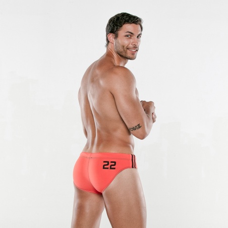 Medley swim brief coral