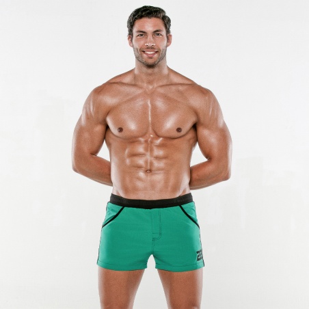 Short de bain medley vert