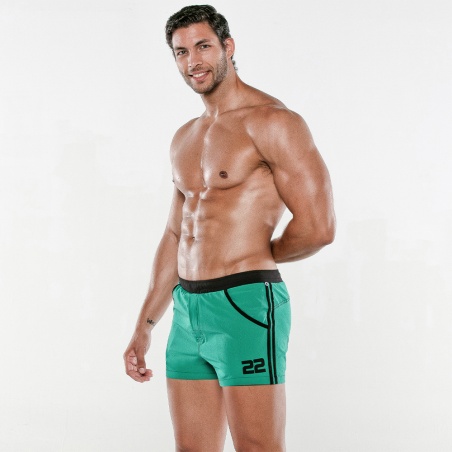 Short de bain medley vert