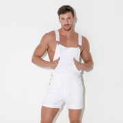 Stretch overalls white
