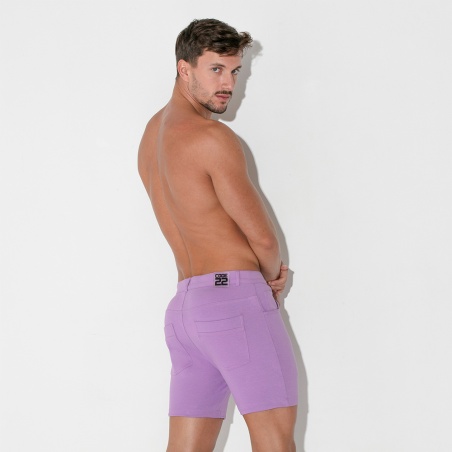 Short 5 poches violet