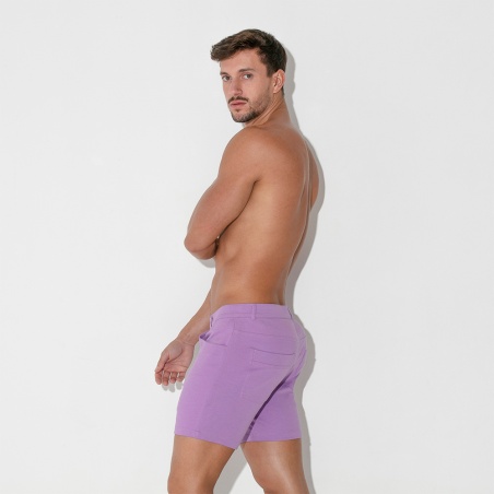 Short 5 poches violet