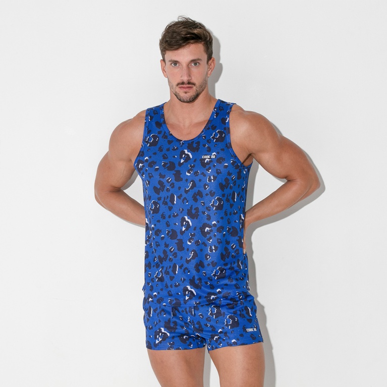 Camiseta tank vivid azul