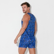 Camiseta tank vivid azul