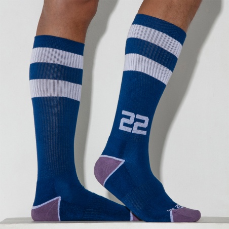 Retro sock blue