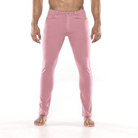 Pantalon Utility 5 poches rose