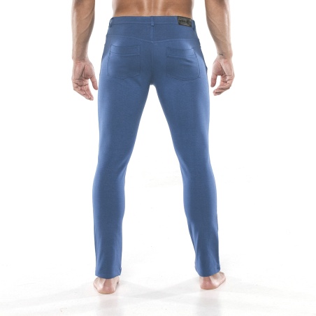 Pantalon Utility 5 poches bleu mrine