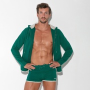 Sudadera con capucha focus verde