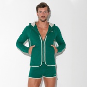 Sudadera con capucha focus verde