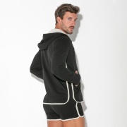 Sweat à capuche focus noir