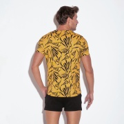 T-shirt slim fit baseball mandarine