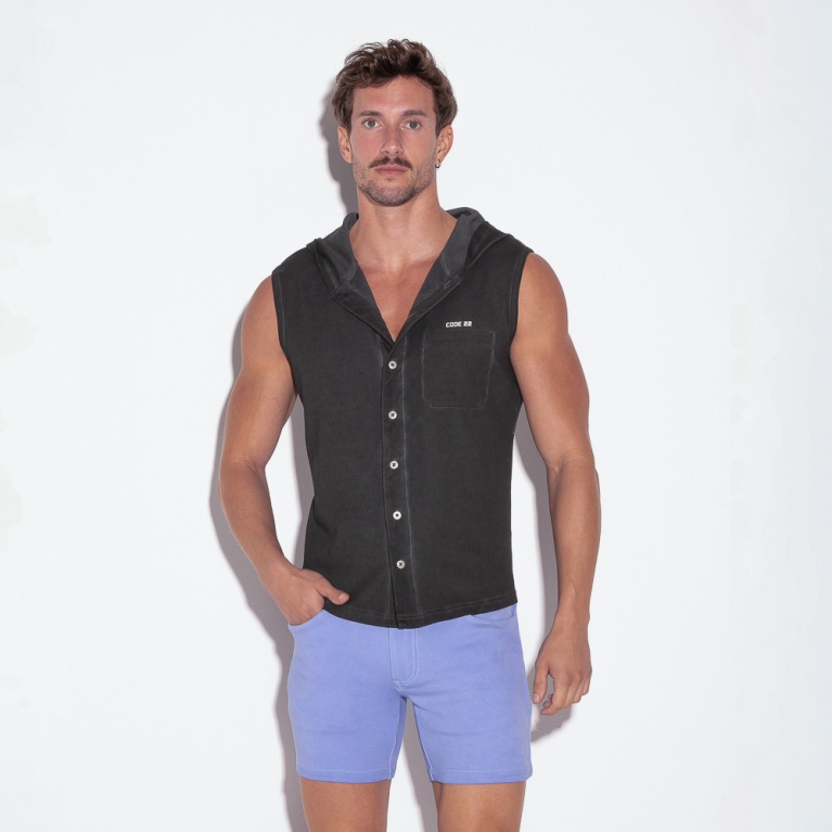 Veste sans manche vintage noir