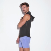 Vintage sleeveless hoody black