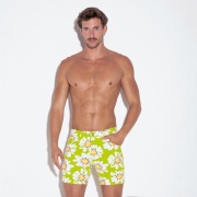 Short 5 poches citron vert