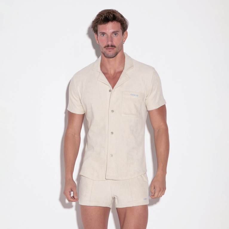 Camiseta terry blanco roto