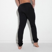 Pantalón silky stretch con puños negro