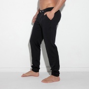 Pantalon stretch silky avec poignets noir