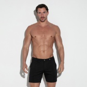Silky stretch short black
