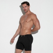 Silky stretch short black