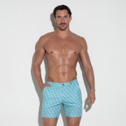 Pantalón corto silky stretch aqua