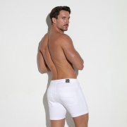 5 pocket short white