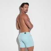 5 pocket short aqua