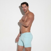 5 pocket short aqua