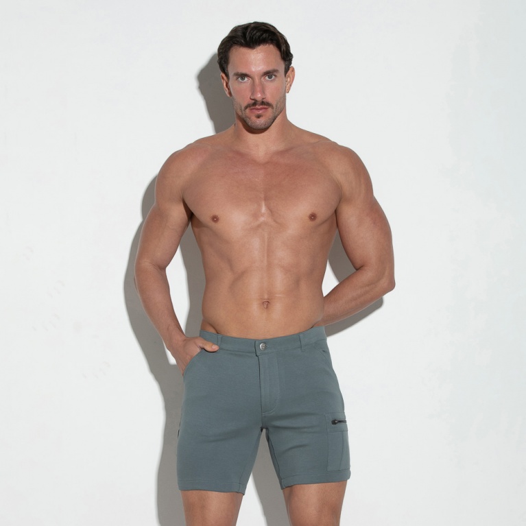 Short cargo gris charbon