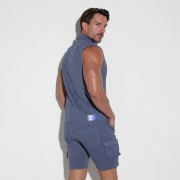 Billy trucker vest blue