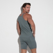 copy of Essential rib tanktop charcoal grey