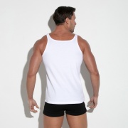 Essential rib tanktop white
