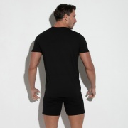 Camiseta manga corta essential negro