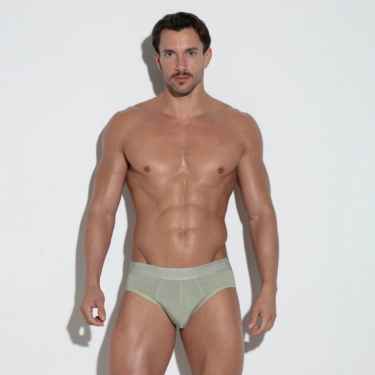 Core microfibre brief khaki