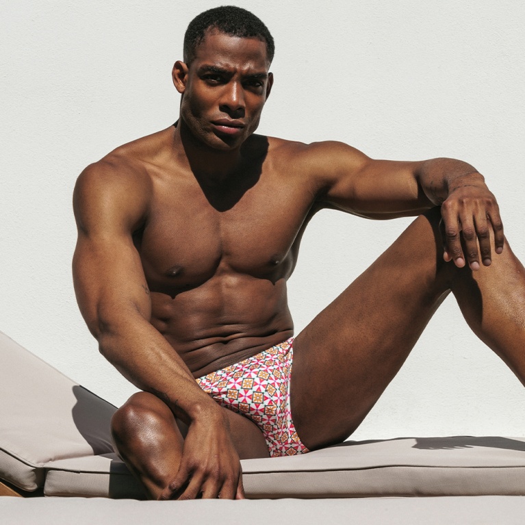 Slip de bain Mojácar orange