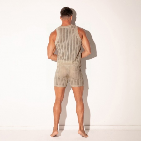 Débardeur Oasis en jacquard ajouré latte