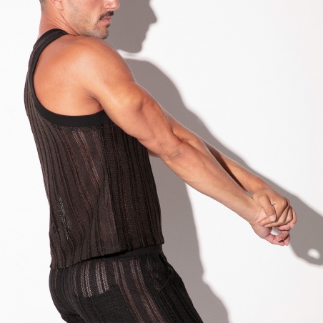 Débardeur Oasis en jacquard ajouré noir